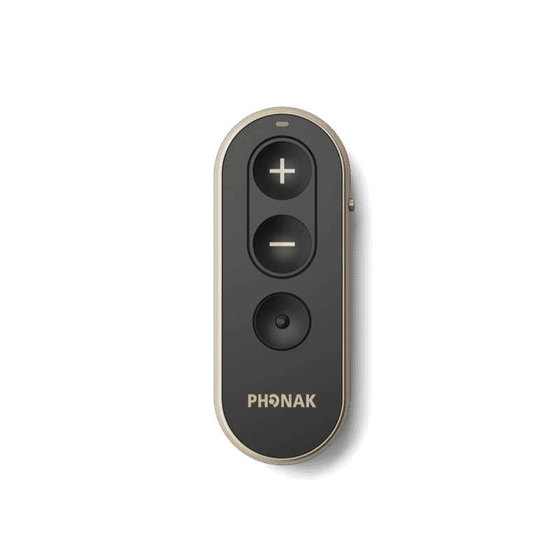 Black Phonak remote control